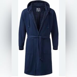 DUDE ROBE Men’s Terry Lined Cotton Hooded Robe - L/XL